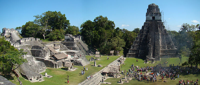 800px-Tikal-Plaza-And-North-Acropolis by Bjorn Christian Torrissen for wikipedia GNU license