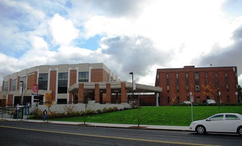 http://en.wikipedia.org/wiki/File:Adventist_Medical_Center_entrance_-_Portland,_Oregon.JPG