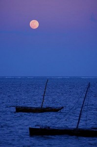 http://commons.wikimedia.org/wiki/File:Moon_Over_Mombasa.jpg