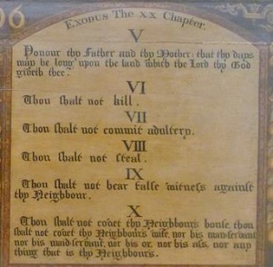 Ten Commandments National Museum of Scotland Wiki. commons share-alike license