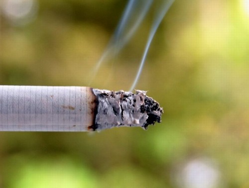 http://commons.wikimedia.org/wiki/File:Cigarette_smoke.jpg