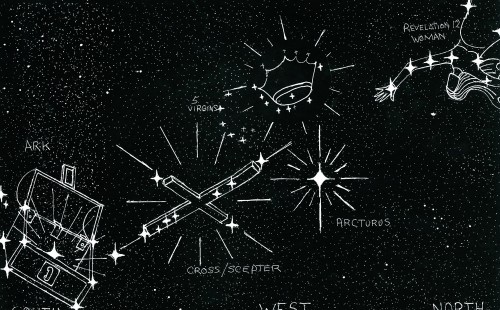 Summer Constellations with treasure chest