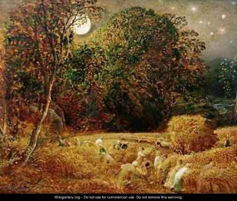 Harvest Moon - Samuel Palmer - www.wikigallery.com -Public Domain